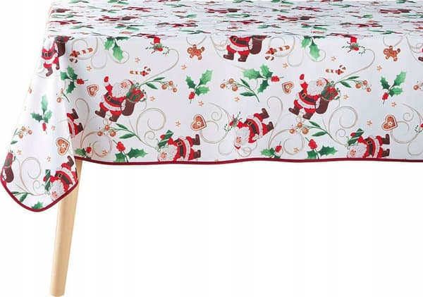 Douceur d`Interieur NOEL Juledug med print, hvid