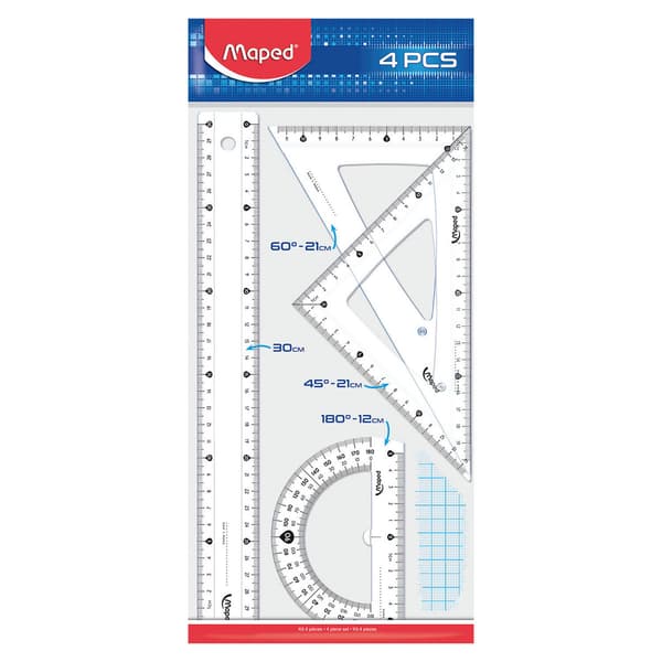 Set Maped Start: linjal 30cm 2 katomierz ekierz