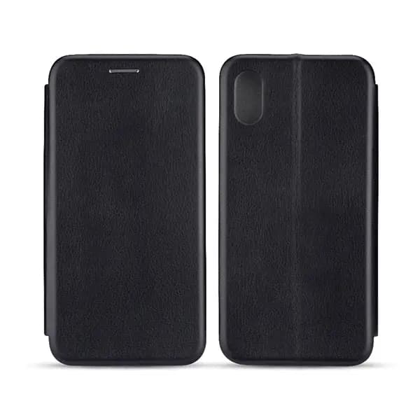Book Magnetic Case iPhone Xs musta/musta
