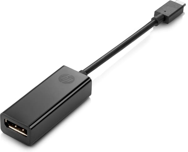 HP USB-C–DisplayPort-sovitin **Uusi vähittäismyyntipakkaus**