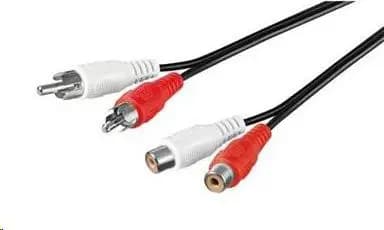 PremiumCord RCA (Cinch) x2 - RCA (Cinch) x2 2m musta (kjackcmf2-2) -kaapeli