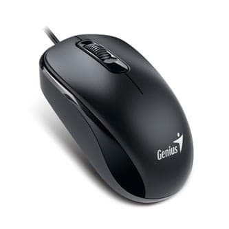 Genius DX-120 Calm Black 1000 DPI trådbunden mus