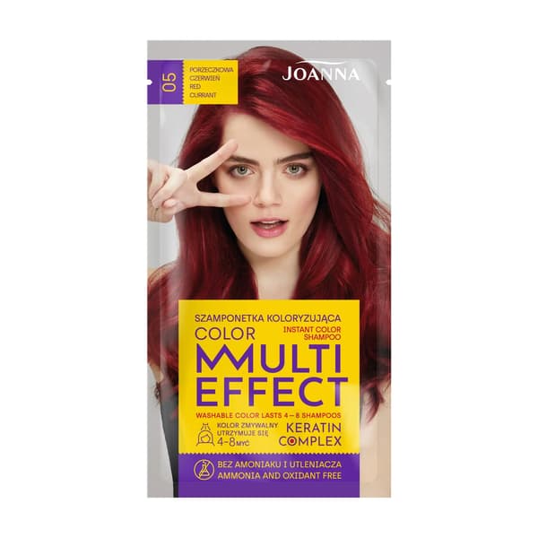 Joanna Multi Effect Color Keratin Complex Shampoo 05 Herukansininen 35 g