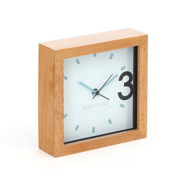 Platinet CLOCK WOODEN APRIL