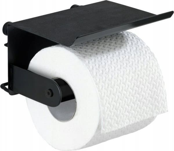 Wenko paperiteline hyllyllä Classic Plus, väri musta, WENKO