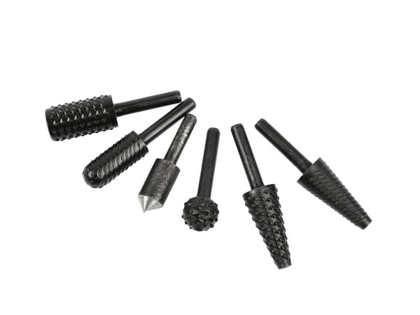 Sats med skaftfräsar för metall och trä 6mm 6st. (60)