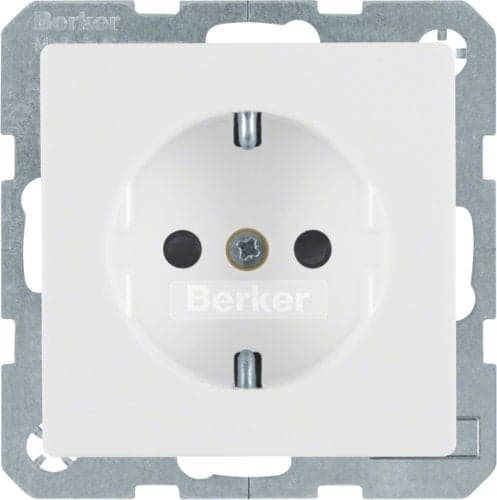 Q1 SCHUKO-uttag med högre beröringsskydd glänsande sammet 47236089