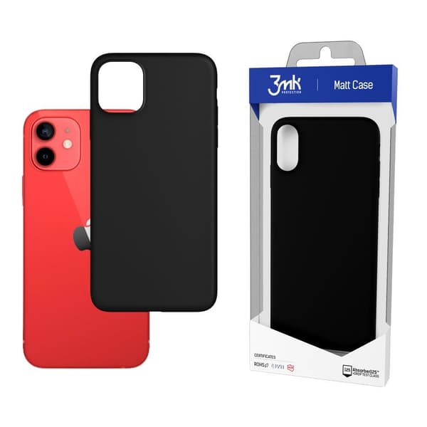 Apple iPhone 12 Mini - 3mk Mattes Etui musta