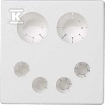 Simon Connect Kabeldrænplade K45 direkte fri ren hvid K20/9