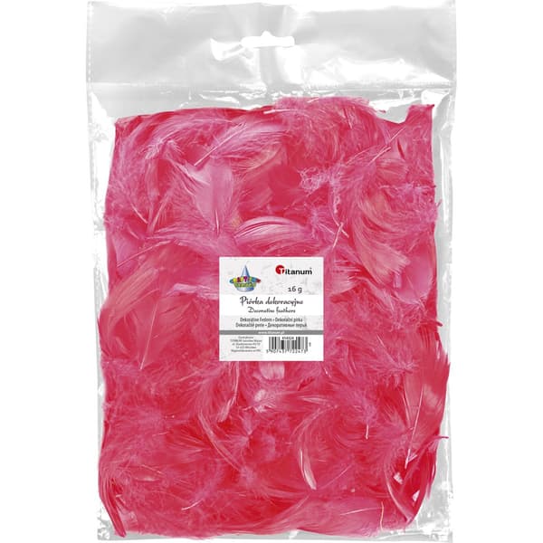 Flufffjädrar 16g röd