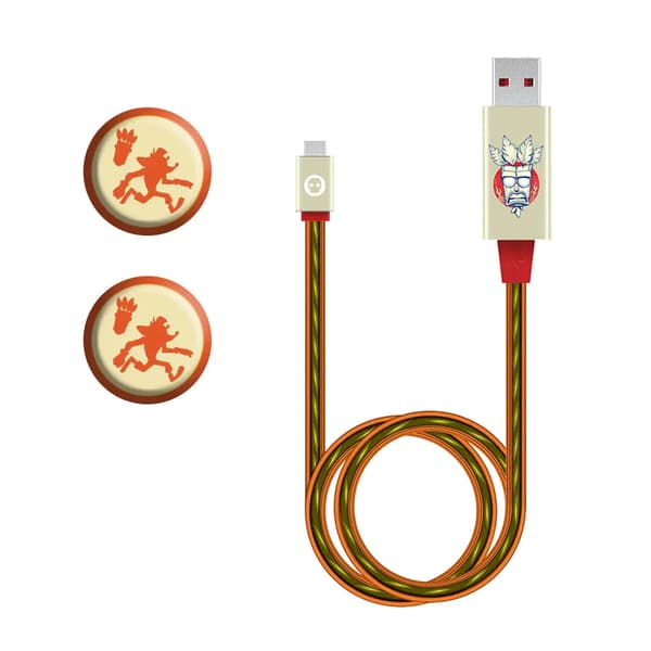 MERCHANDISE CRASH BANDICOOT 2020 led kabel og thumb grips