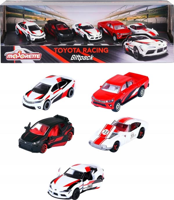 Majorette Toyota Racing 5 stk.