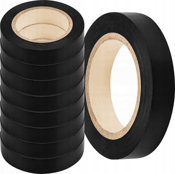 EXPERT ISOLERINGSTAPE 19MM X 20M, SORT, 4KW CERTIFIKAT [EXPERT] - 8sz