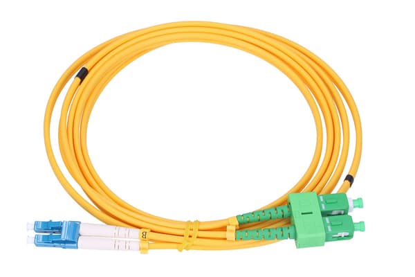 Extralink SC/APC-LC/UPC | Patchkabel | Singlemode, Duplex, G652D, 3mm, 1m