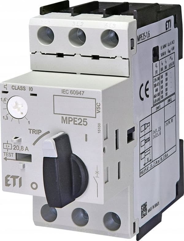 Motorafbryder 3P 0.25kW 1-1.6A MPE25-1.6 004648006