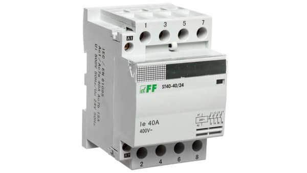 F&F Modulær Kontaktor 40A 4S 0B 24V AC (ST40-40/24)