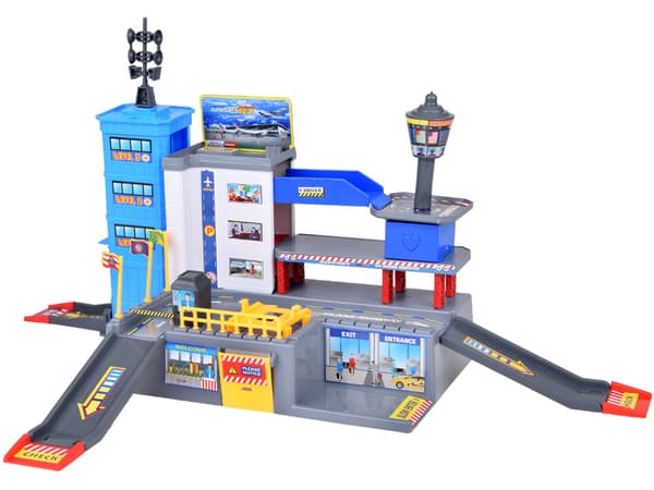Set Flygplatsparkering Flygplan Bilar + Matta ZA5395