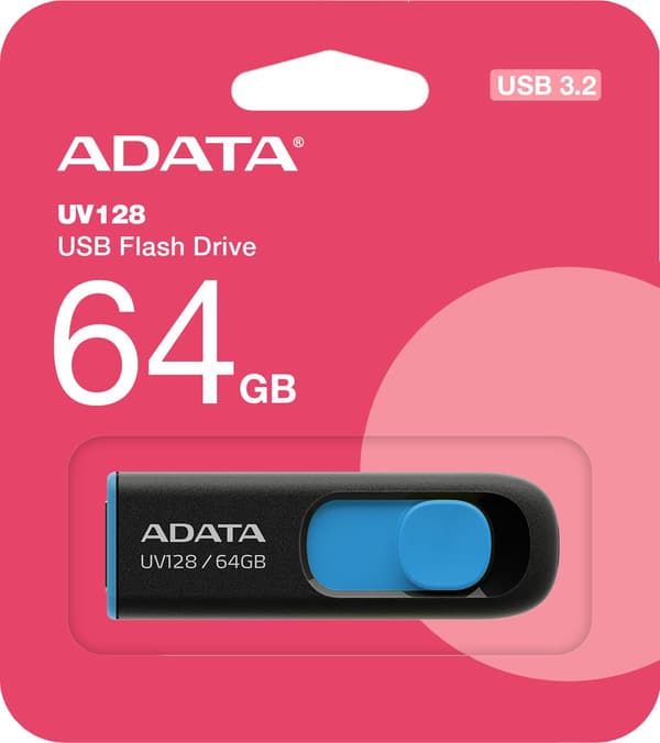 USB-stick Adata AUV128-64G-RBE 64 GB 64 GB