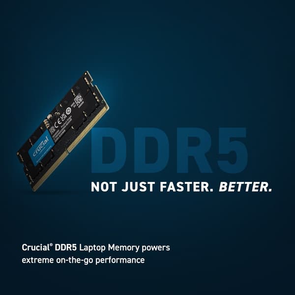 Crucial RAM - 16 GB - DDR5 5600 SO-DIMM CL46