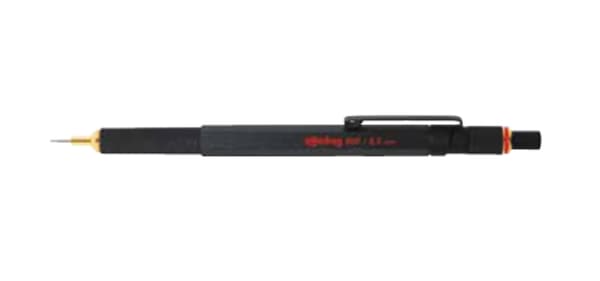 Tynd blyant ROTRING 800 sort 0,5 gaveæske
