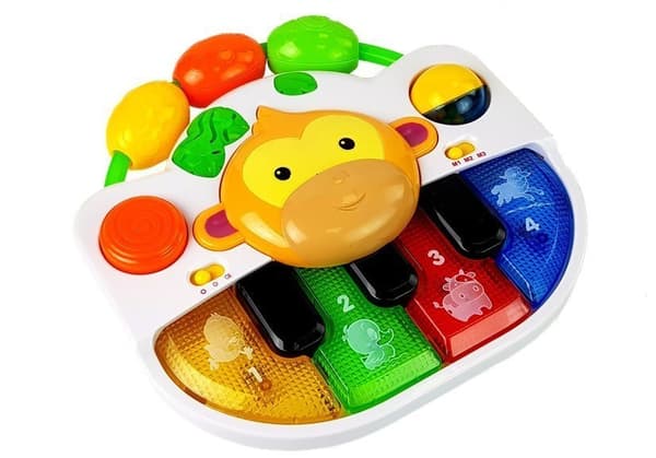 Piano apinalla vauvalle. Ääni ja valo