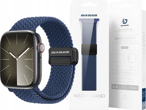 DUX DUCIS Mixture Pro - punottu ranneke Apple Watch 38/40/41mm sininen