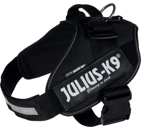 Trixie Julius-K9® IDC Sele, 0/M—L: 58-76 cm/40 mm, svart