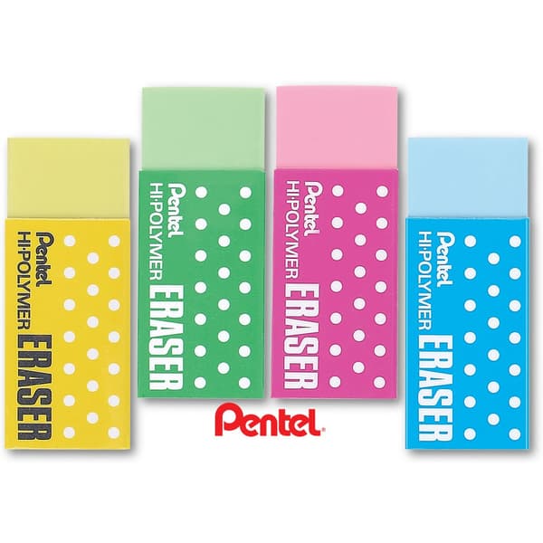 Viskelæder Pentel Hi-Polymer gul