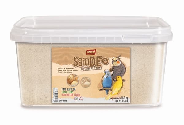 Vitapol SAND TIL FUGLE MED SKALLER-SPAND 5,4 kg