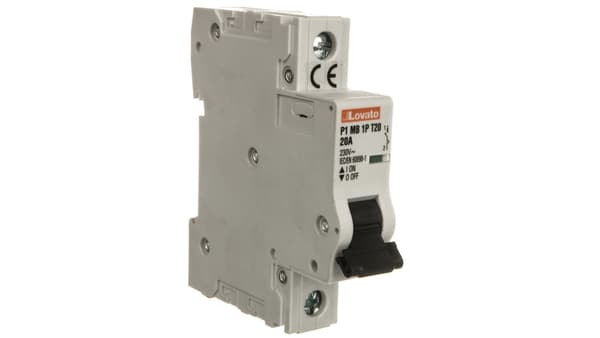 Effektbegrænser 1P 20A 10kA P1MB1PT20