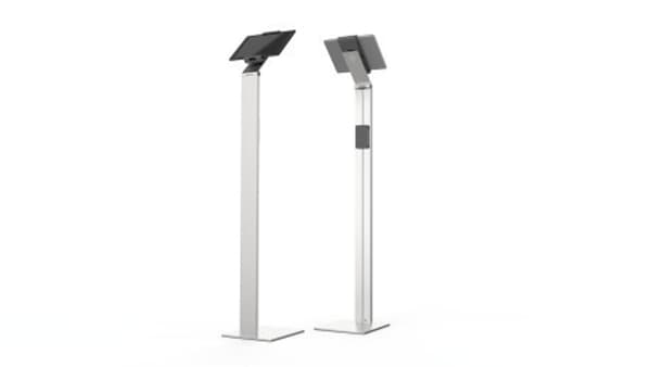 Durable Tablet Holder FLOOR metallic silver 8932-23