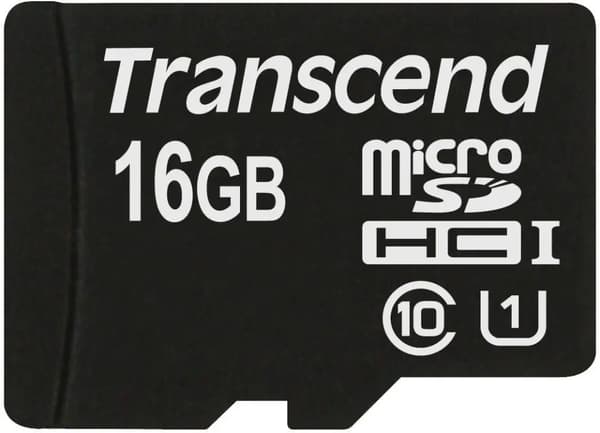 Transcend microSDHC 16GB Klass 10 UHS-I 400x + SD-adapter