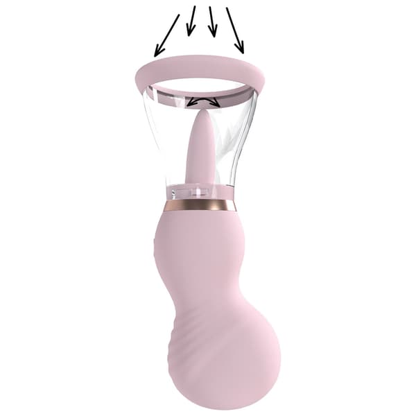 Sensual Genopladeligt Pumpsæt Pink - Multi-Zone Vakuumsystem