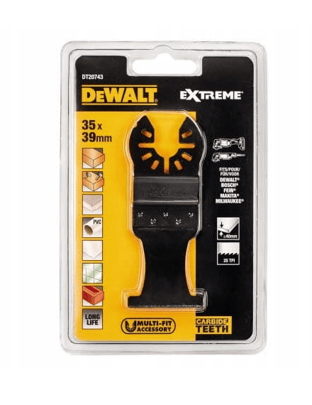 Dewalt savklinge til multifunktionsværktøj, universal 35x39mm (DT20743-QZ)