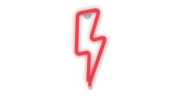 Neon LED LIGHTNING Röd Fladdermus + USB FLNEO6 Forever Light