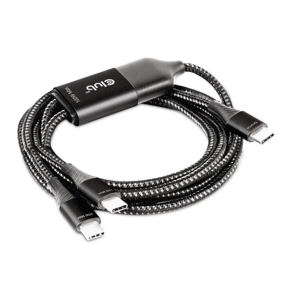 CLUB3D CAC-1527 USB-kaapeli 1,83 m USB C 2 x USB C Musta