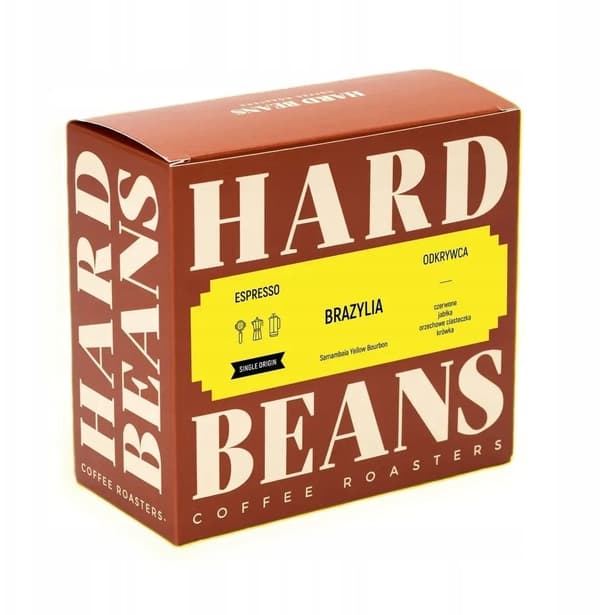 Hard Beans Coffee Hela kaffebönor Brasilien Samambaia 250g