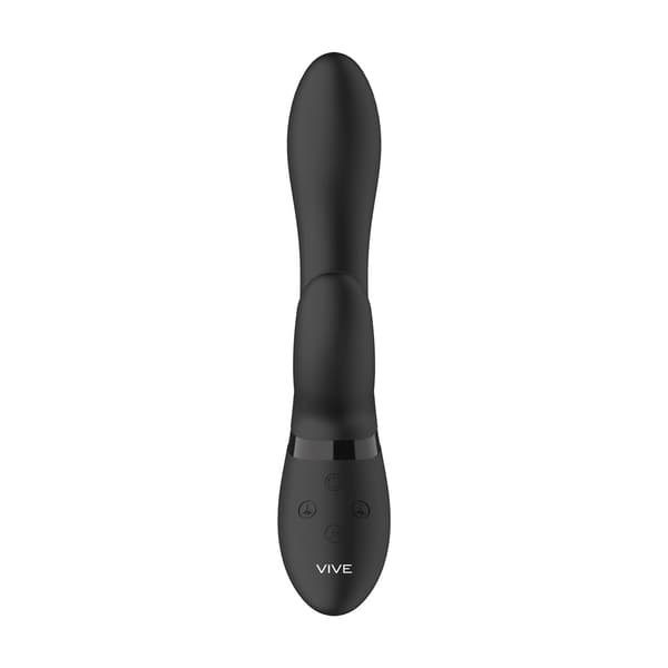 Rocks-Off Kyra Pulse Dobbelt-endet Stavvibrator Sort Silikone IPX7