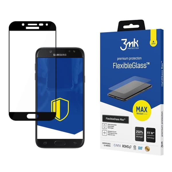 Samsung Galaxy J5 2017 Musta - 3mk FlexibleGlass Max™