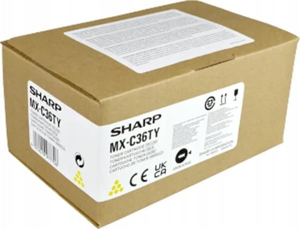 Sharp-värikasetti MX-C36TY keltainen 11,7K MX-C 428P, MX-C358F