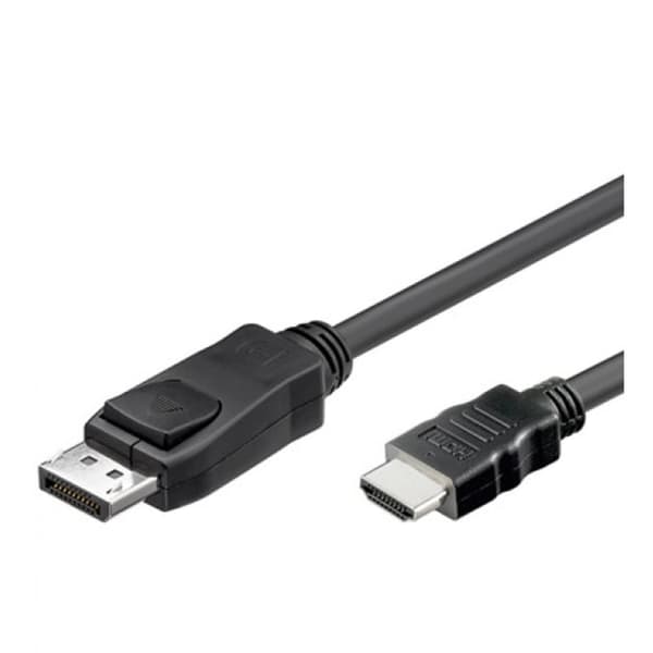 Techly 1m DisplayPort/HDMI Sort
