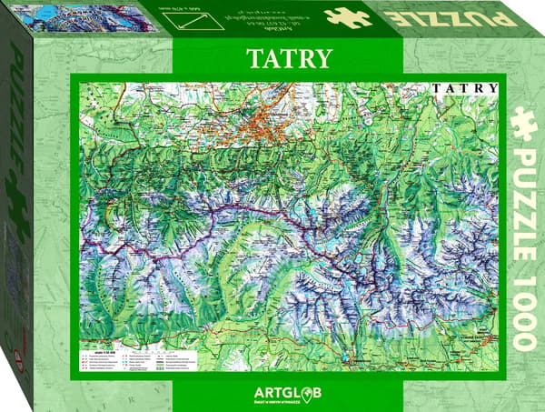 Palapeli 1000 - Tatran matkailukartta 1:50 000