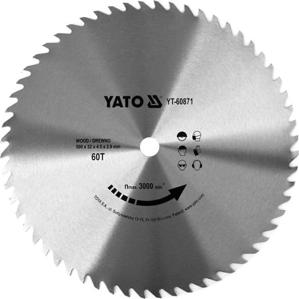 YATO RUNDSAV UDEN SYN 500*60*32 60871