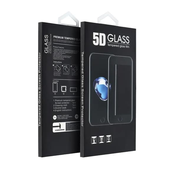 5D Fuld Lim Hærdet Glas - til Samsung Galaxy S21 sort