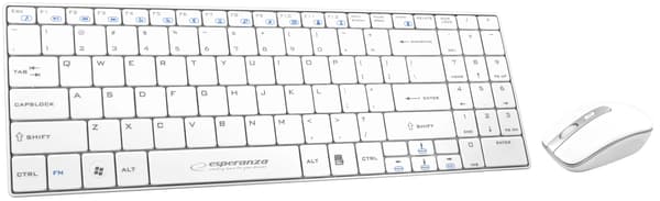 ESPERANZA 2.4GHZ TRÅDLÖST SET USB LIBERTY VIT