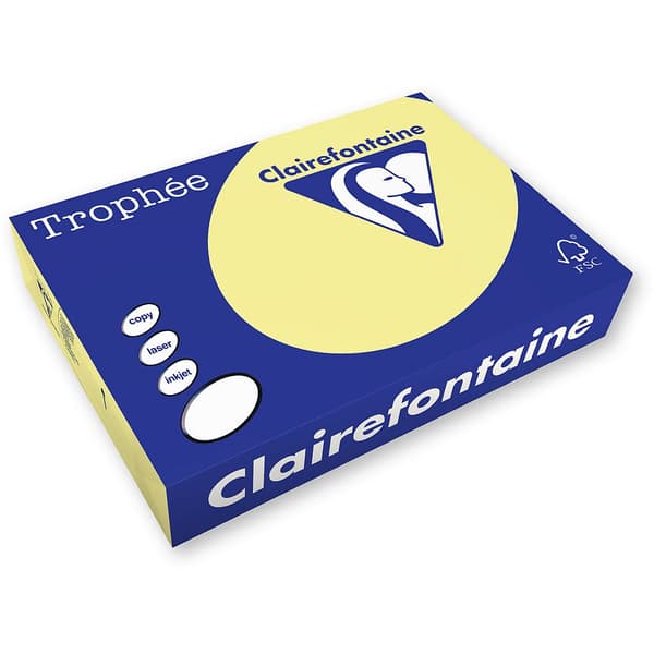 Färgat Trophee A4 Kanariefärgat Papper 80g (xca41977)