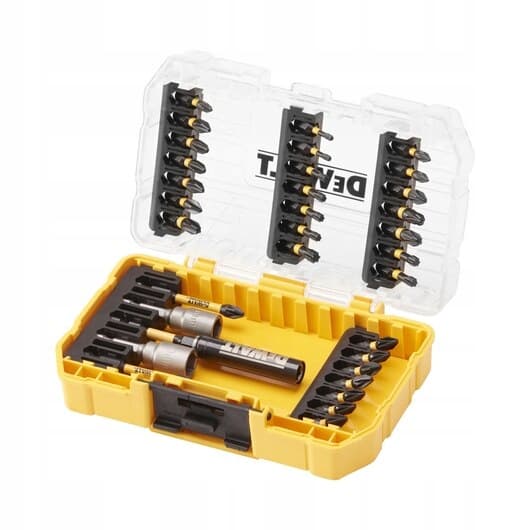 Slagtoppe 1/4\" 33 stk F.Torq+U+N.mag, T.CASE