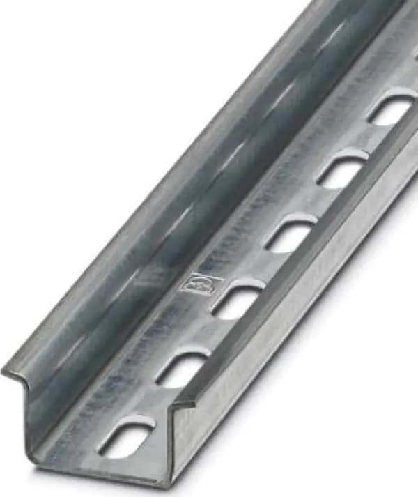 Galvaniseret monteringsskinne TH, med huller NS 35/15 ZN PERF 2000m