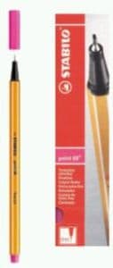 Point fineliner neon pink (10 stk) 88/056 STABILO