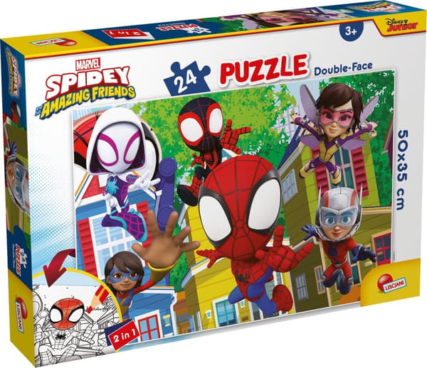 Kaksipuoliset palapelit PLUS Spidey It's a Team